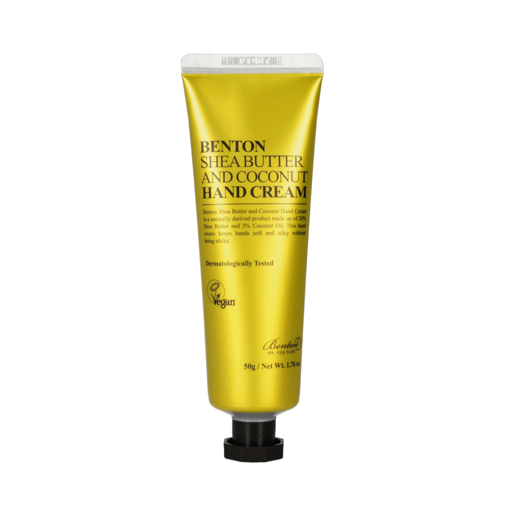 Benton Shea Butter & Coconut Hand Cream 50g - Ultra Moisturizing Natural Hand Lotion for Dry Skin - Perfect for Office, Travel & Daily Hydration