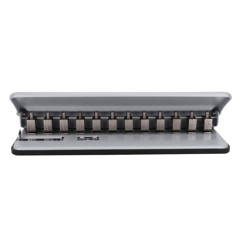 Premium Mushroom Hole Punch for Discbound Notebooks - Adjustable 6-Hole Punch Tool with Positioning Ruler for Paper, Cards & Photos | Perfect for DIY Planners, Journals, Scrapbooking & Office Organization