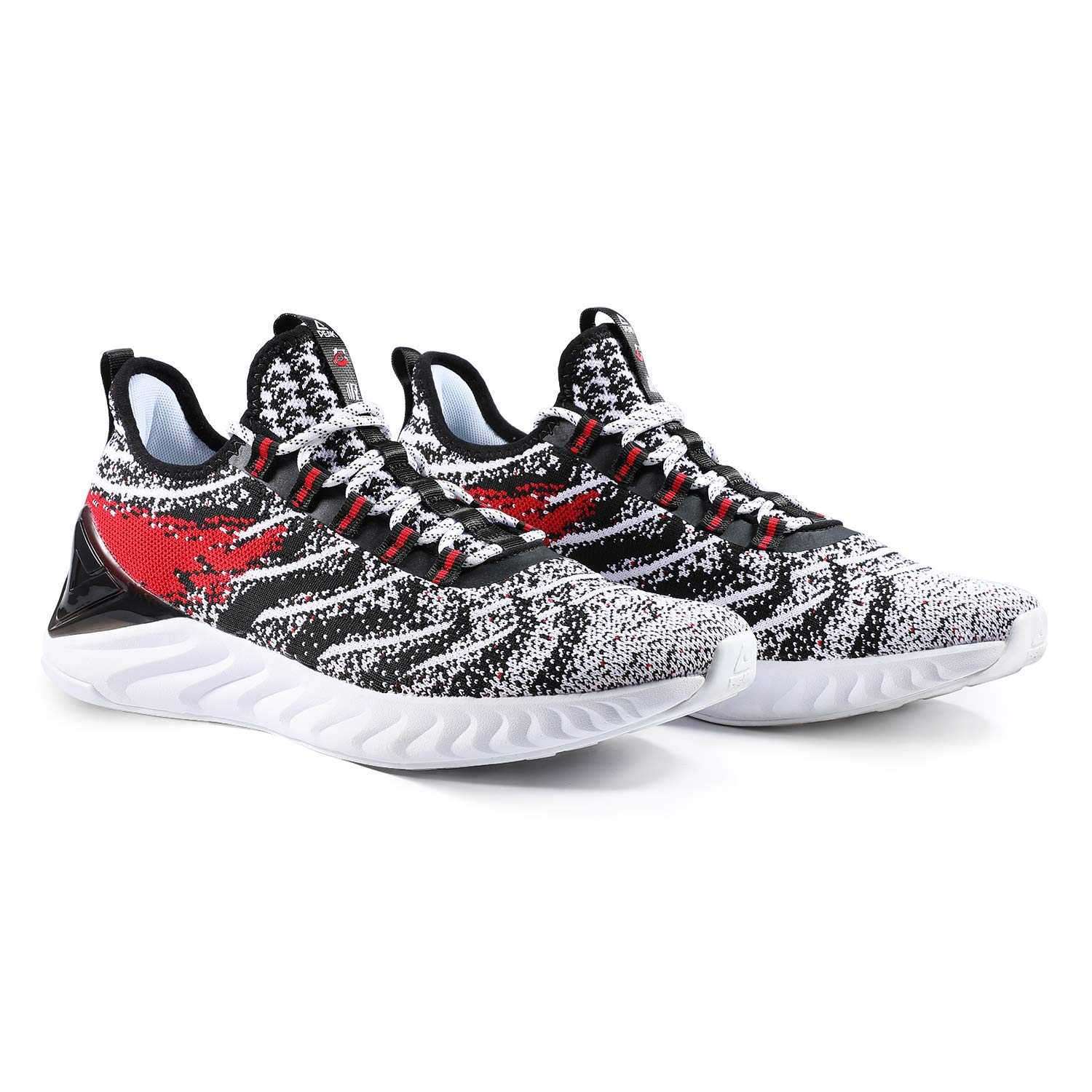 PEAK Men's Comfortable Running Shoes - Taichi King Adaptive Smart Cushioning Supportive Training Sneakers for Walking, Tennis, Fitness, Gym Workouts - Perfect for Jogging, Daily Exercise & Active Lifestyle