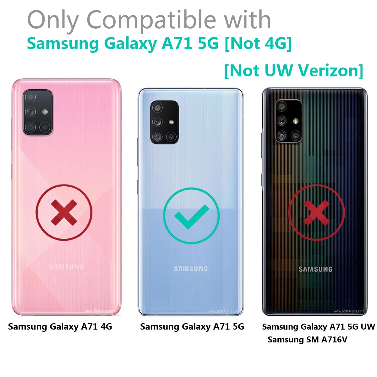 Cute Glitter Bling Shockproof Protective Case for Samsung Galaxy A71 5G (Not 4G & UW Verizon) - Soft TPU Cover with Wrist Strap & Kickstand for Girls & Women - Minnie Design - Perfect for Daily Use, Work & Travel