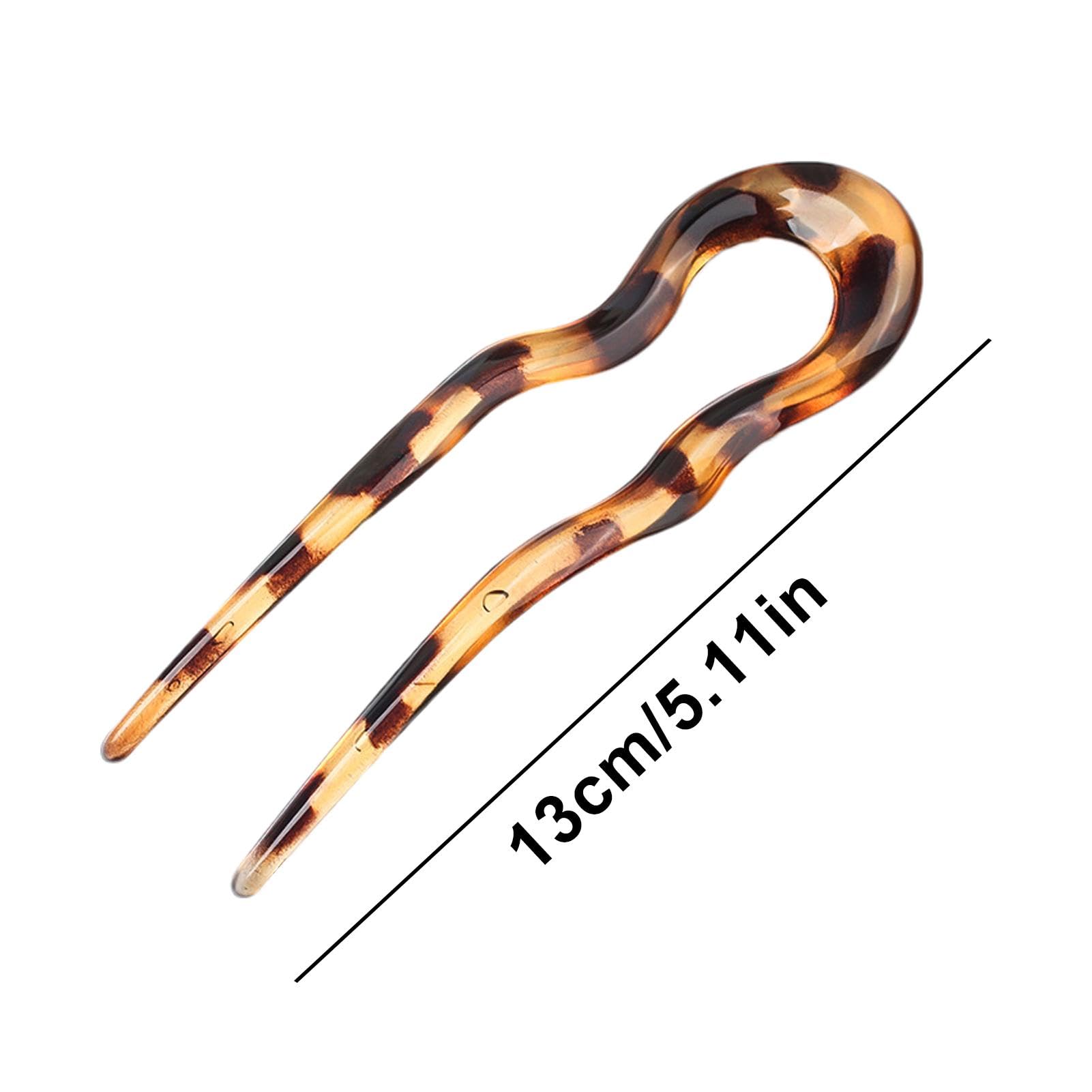 French Hair Pins - 2Pcs U-Shape Hair Clips for Women | Hair Bun & Updo Styling