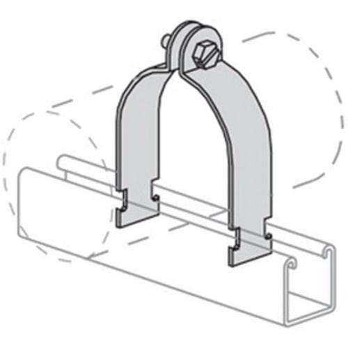 1-1/4 Inch 600 LB Steel 2-Piece Standard Pipe Clamp - Heavy Duty Pipe Support for Plumbing, HVAC, and Industrial Applications