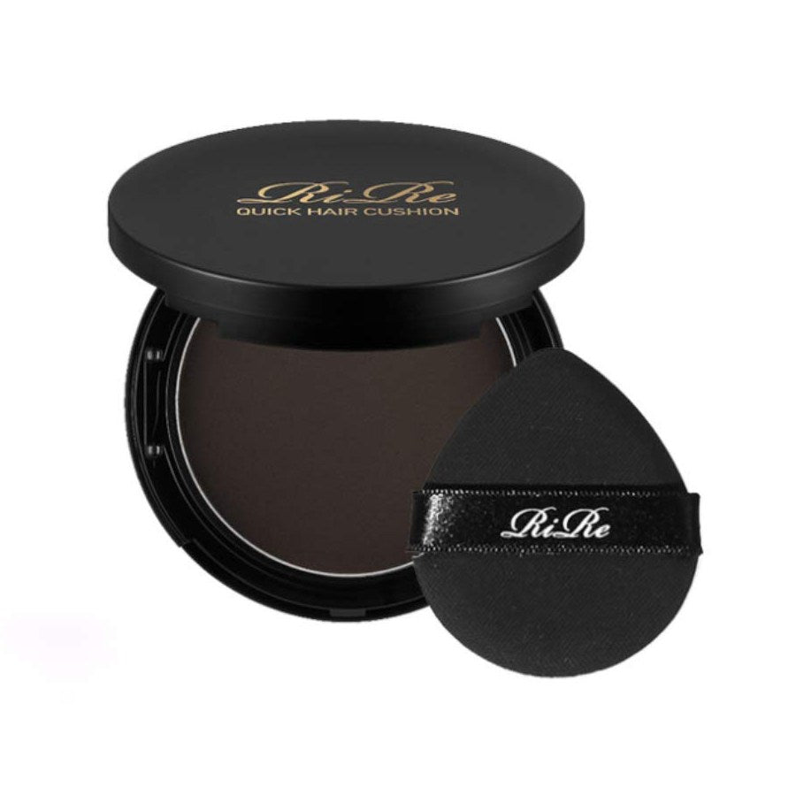 RiRe Quick Hair Cushion 14g - Natural Brown Root Touch Up, Hair Root Concealer for Gray Coverage & Thinning Hair | Quick & Easy Application for Everyday Use, Travel & On-The-Go Touch Ups
