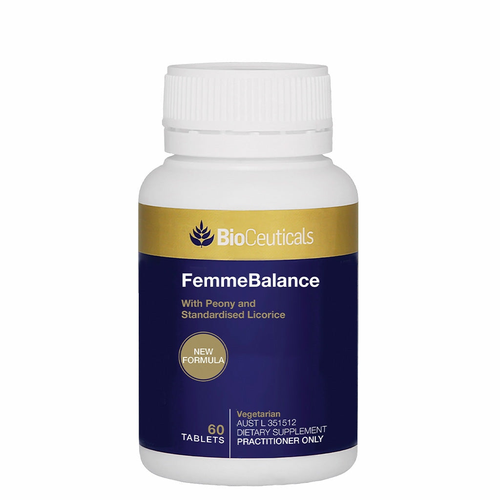 BioCeuticals FemmeBalance - Women's Hormonal Balance Supplement for PMS, Menopause & Wellbeing | Natural Herbal Support for Mood, Energy & Sleep | Daily Wellness for Active Lifestyles