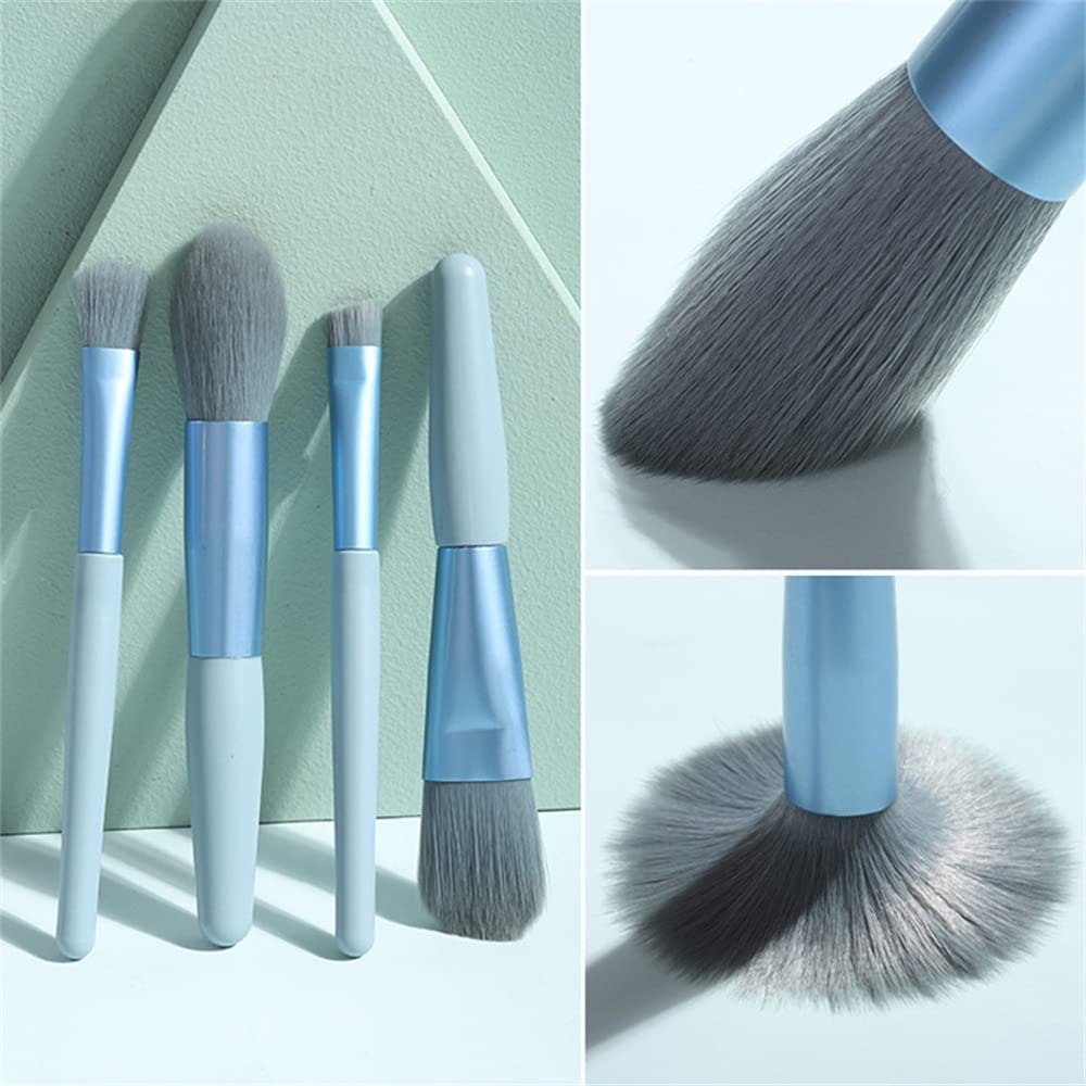 DD Retails Portable Synthetic Makeup Brush Set - 8 Piece Foundation & Eyeshadow Brush Kit for Women | Perfect for Travel, Home & Professional Makeup Application