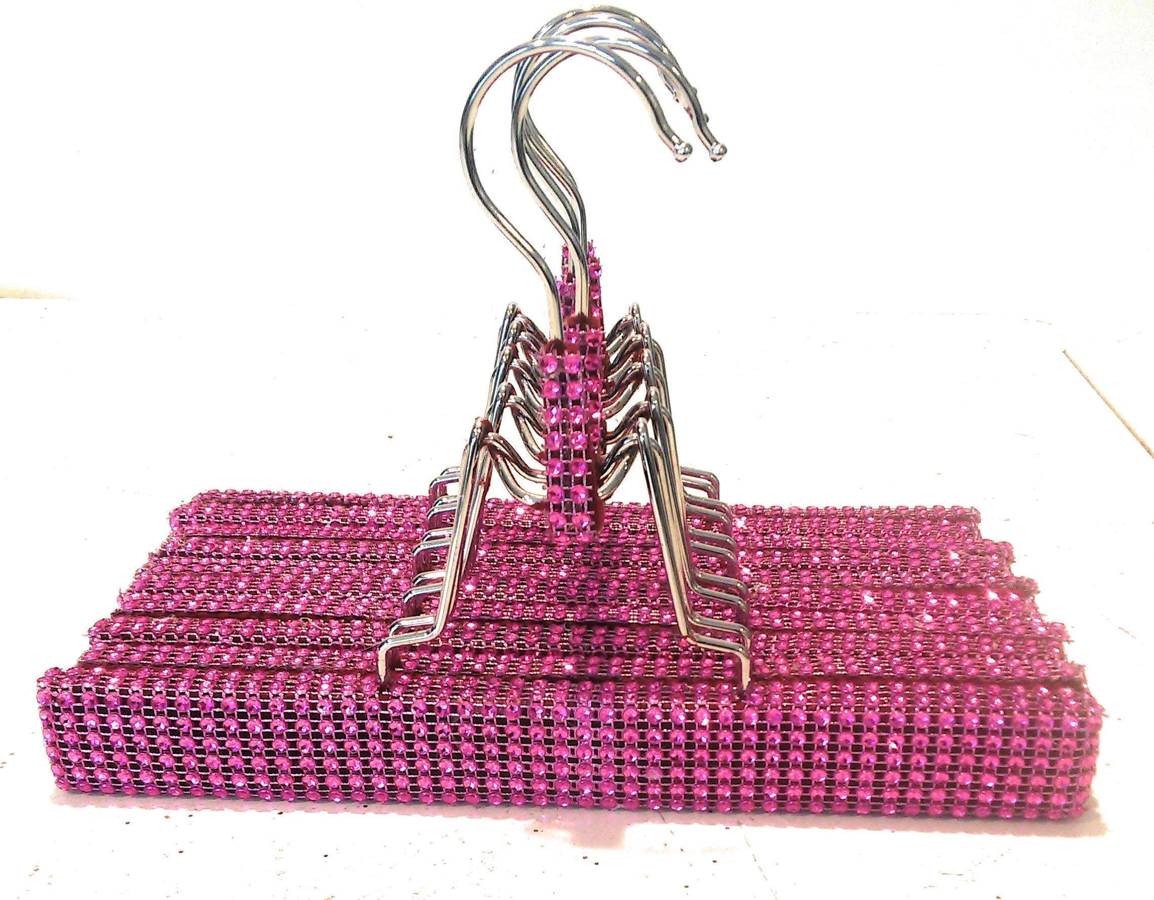 10 Pack Pink Fuchsia Hair Extension Hangers - Organize & Display Wigs, Weaves & Extensions - Perfect for Salon, Home & Travel Storage