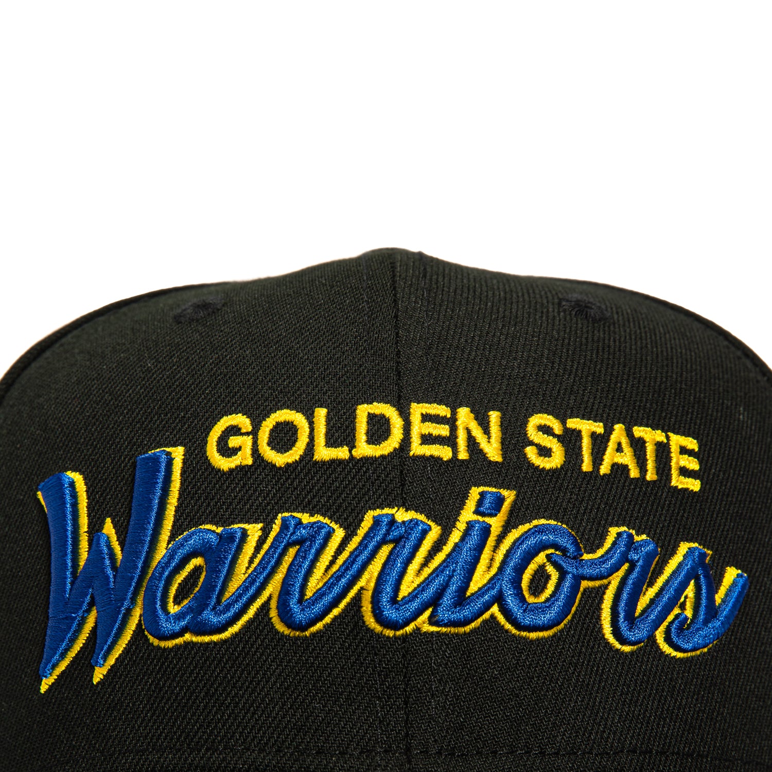 New Era 9Seventy Golden State Warriors Script Stretch Snapback Hat - Adjustable Baseball Cap for Men & Women (Black, Royal, Gold) | Perfect for Basketball Games, Streetwear & Sports Fans