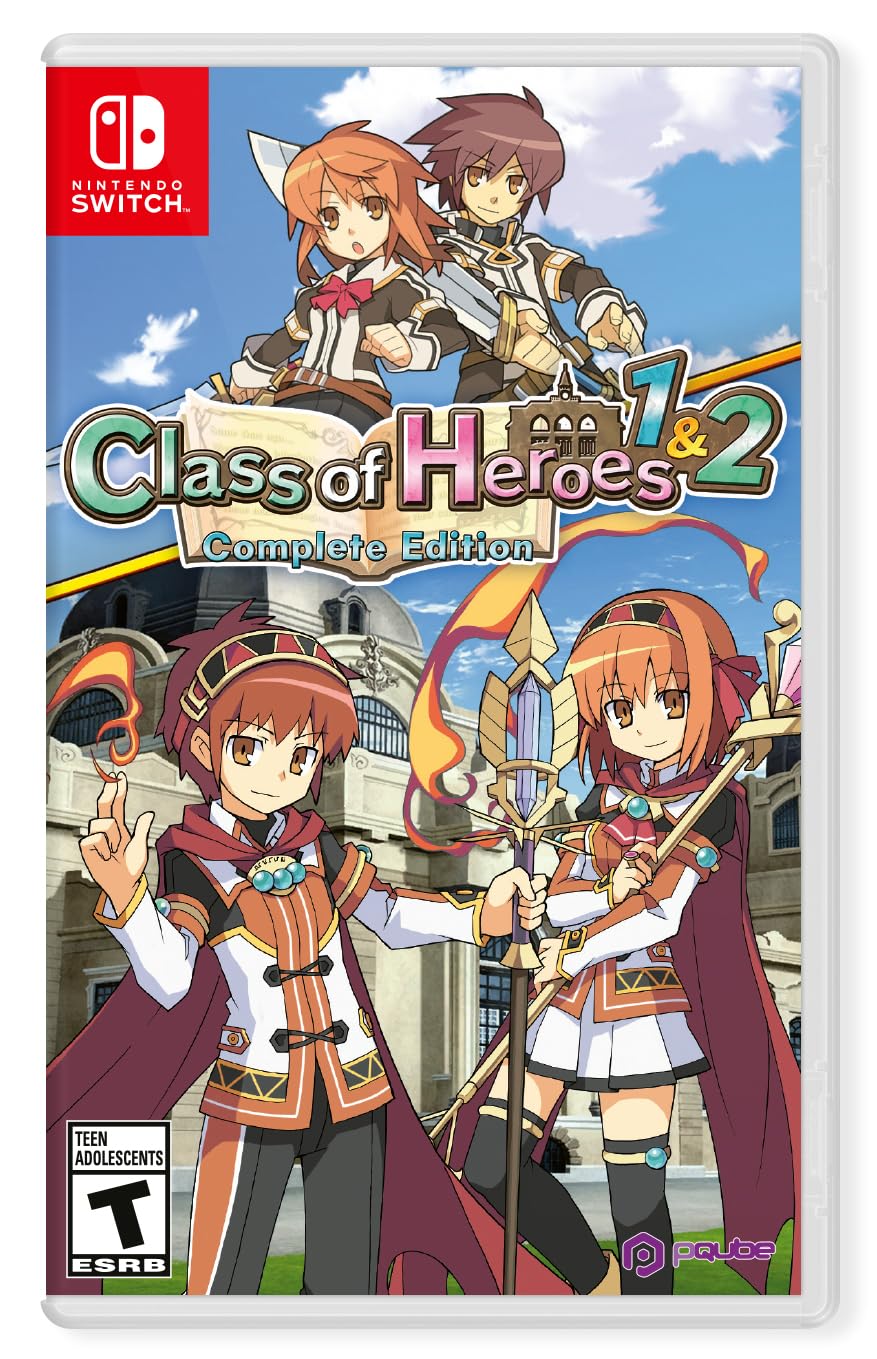 Class of Heroes 1 & 2: Complete Edition for Nintendo Switch - JRPG Adventure Game Bundle with Enhanced Graphics | Perfect for Anime Fans and Retro RPG Lovers