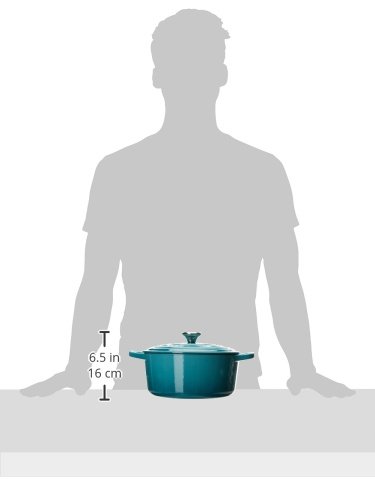 Le Creuset Signature Enameled Cast Iron Round Dutch Oven 4.5 Quart - Caribbean Blue | Perfect for Braising, Stewing & Baking Bread at Home