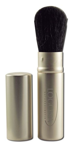 Lagona Travel Powder Brush - 0.05 Ounce Compact Makeup Brush for On-the-Go Touch Ups | Perfect for Travel, Gym Bag & Everyday Purse Essentials