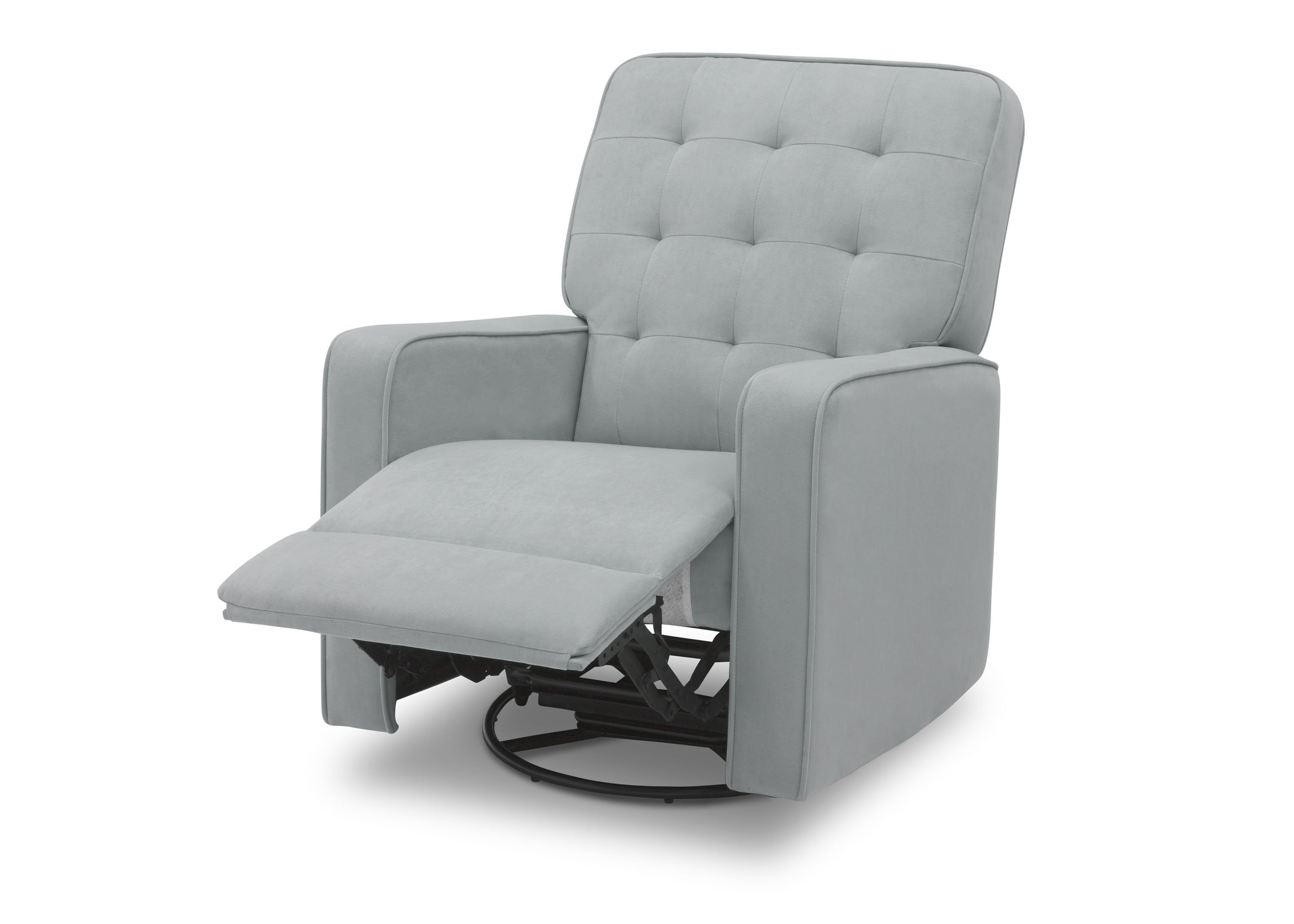 Premium Graham Nursery Glider Swivel Recliner Chair with LiveSmart Fabric by Culp - Perfect for Baby Nurseries, Breastfeeding & Relaxing in Nursery Rooms