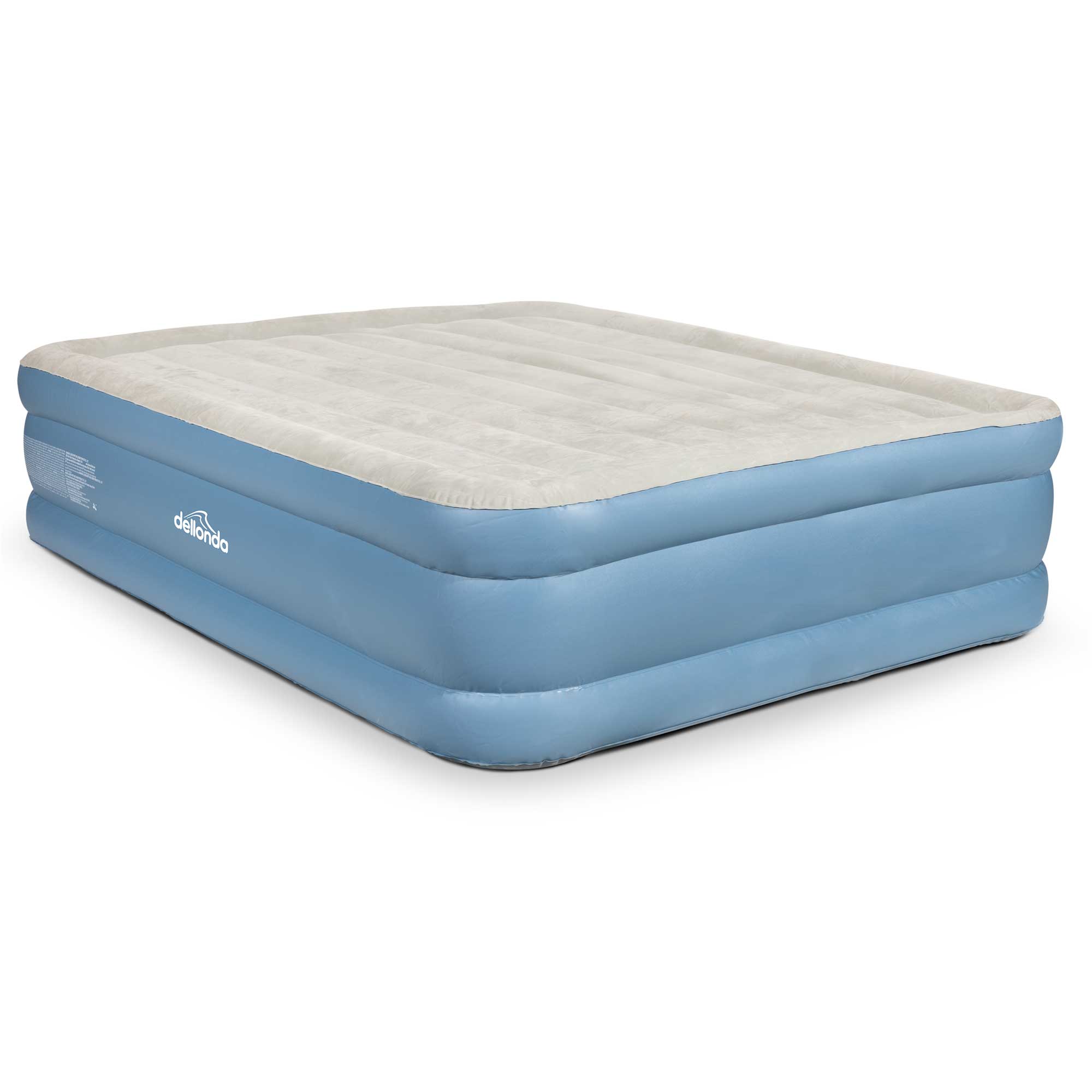 Queen Size Elevated Air Mattress with Built-In Electric Pump & Carry Bag - Portable, Comfortable for Camping, Guest Beds & Home Use - DL147