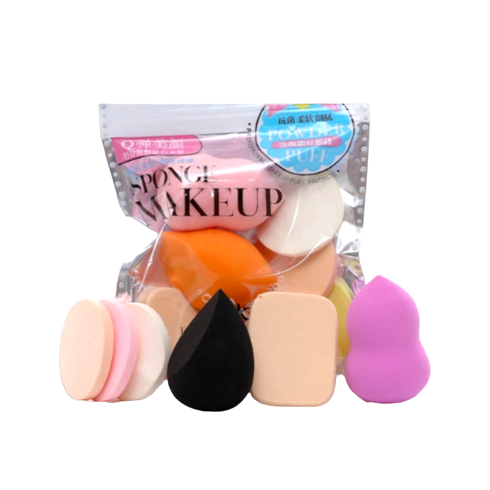6-in-1 Makeup Sponge Beauty Blender Puff for Foundation, Concealer & Powder Application - Perfect for Daily Makeup, Contouring & Professional Use