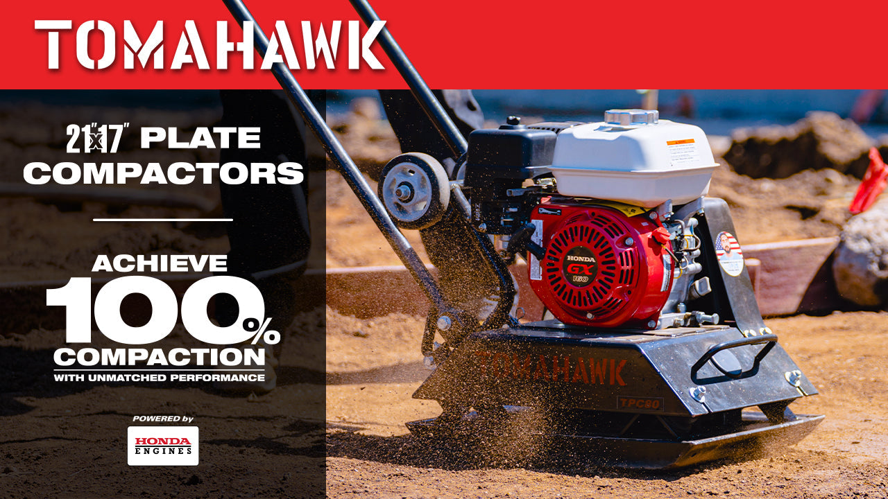 5.5 HP Honda Vibratory Plate Compactor - Heavy Duty Tamper for Ground, Gravel, Dirt & Asphalt Compaction - Perfect for Landscaping, Construction & Road Repair Projects