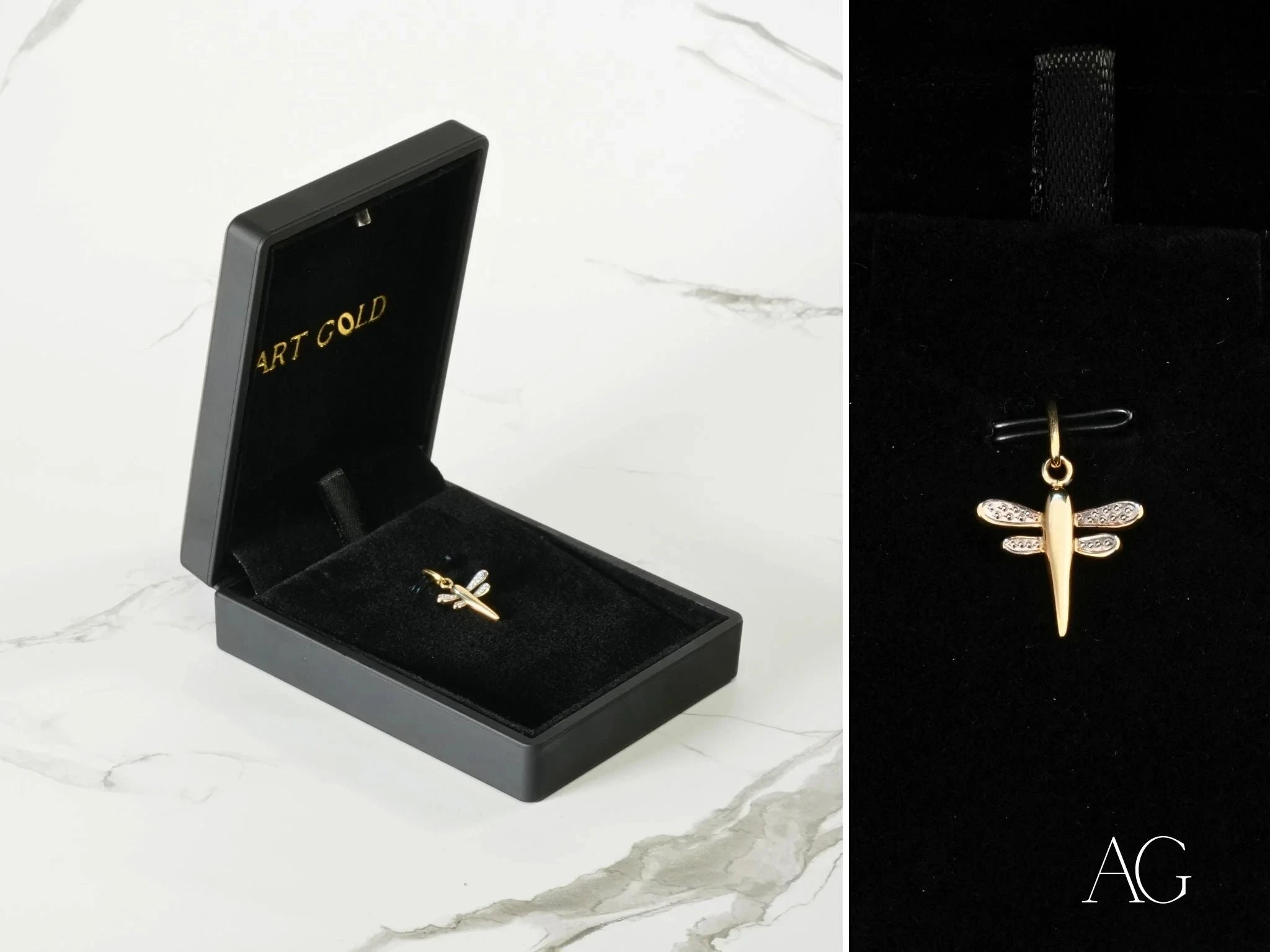 Golden Dragonfly Pendant Necklace - Elegant Jewelry Gift for Women - Perfect for Birthday, Anniversary & Everyday Wear
