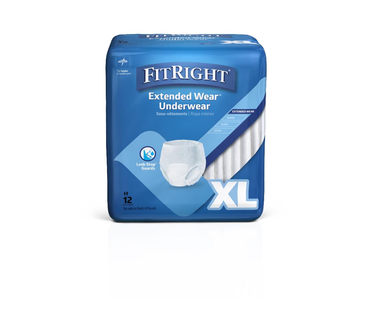 Protection Plus Overnight Absorbent Underwear for Adults - Premium Leak-Proof Incontinence Briefs for Women & Men - Comfortable Disposable Protective Underwear for Nighttime Use, Travel & Post-Surgery Care