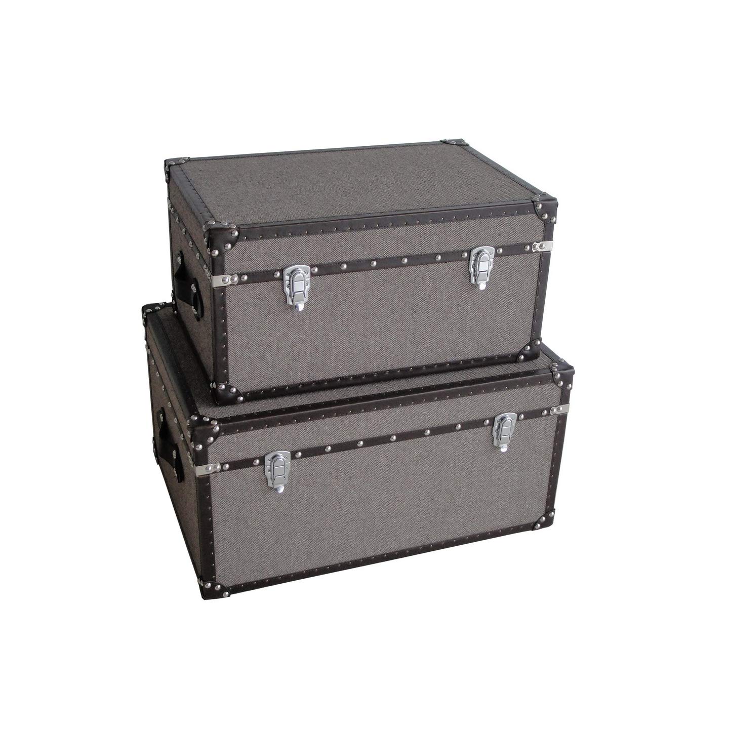 Screen Gems Large Brown Storage Box - Organizer for Home, Office & Closet - Perfect for Storing Clothes, Toys & Household Items