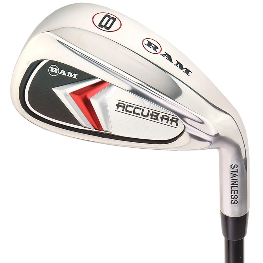 Ram Golf Accubar Men's Right Hand Iron Set 6-7-8-9-PW with 24° & 27° Hybrids | Perfect for Mid-Handicap Golfers on the Course