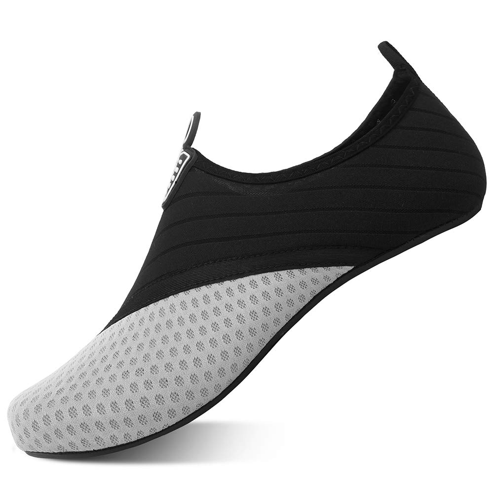 QACOHU Barefoot Water Shoes for Women & Men - Quick-Dry Swim Shoes for Diving, Surfing, Swimming, Beach & Yoga - Lightweight Aqua Socks for Pool, Water Park & Outdoor Activities