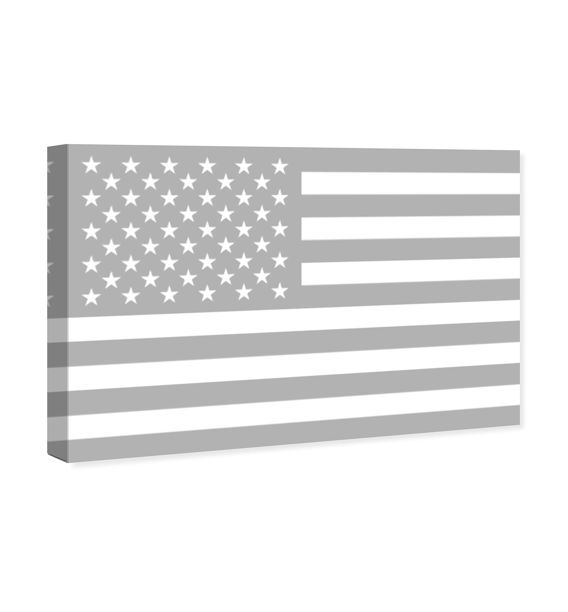 Oliver Gal Artist Co. American Flag Wall Art Canvas Print by Tiago Magro - Patriotic Home Decor for Living Room, Office & Bedroom