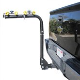 Beach Cruiser & Mountain Bike Rack - Heavy Duty 4-Bicycle Swing Down Carrier for Easy Loading | Perfect for SUVs, Trucks & Road Trips