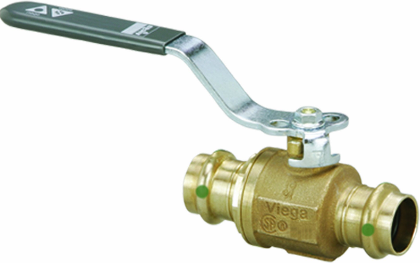 Viega 79845 ProPress Zero Lead Bronze Ball Valve - 2-Inch P x P, Stainless Steel Trim - Lead-Free for Safe Drinking Water - Ideal for Plumbing, HVAC, and Water Supply Systems