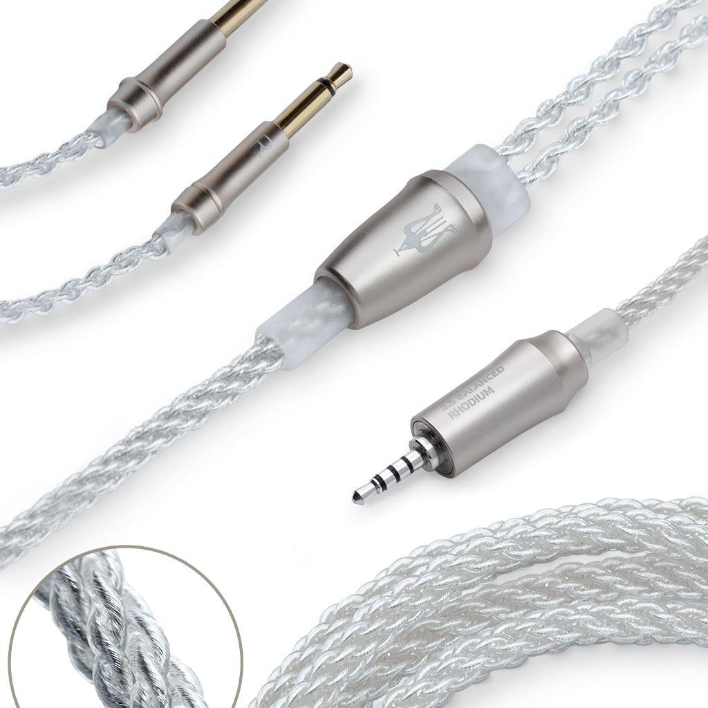 Meze Audio 99 Series Silver Replacement Cable - 2.5mm/3.5mm/4.4mm Options - Premium Upgrade for Headphones - Perfect for Audiophiles & Studio Use