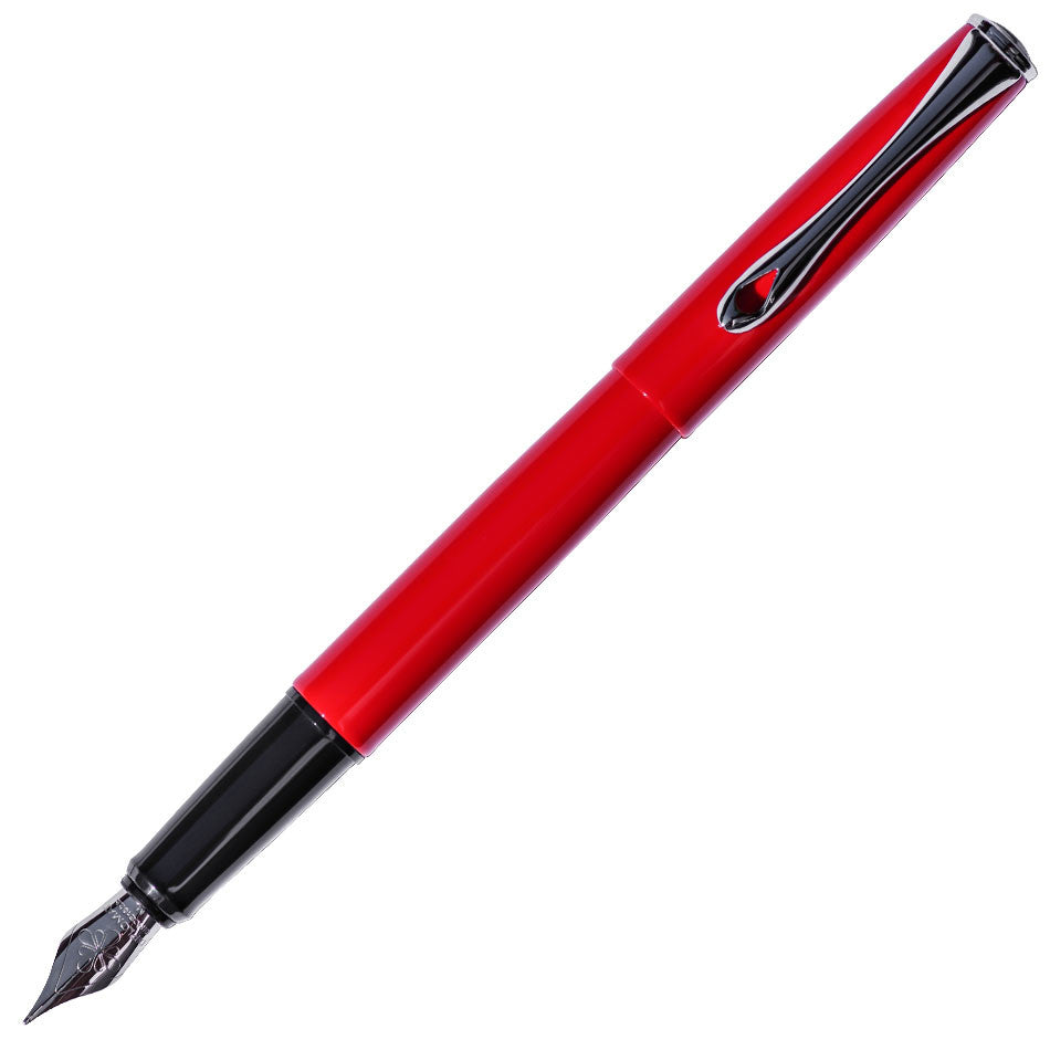 Diplomat Esteem Fountain Pen - Premium Red Lacquer Finish - Luxury Writing Instrument for Professionals & Gifts - Perfect for Office, Calligraphy & Signature Signing