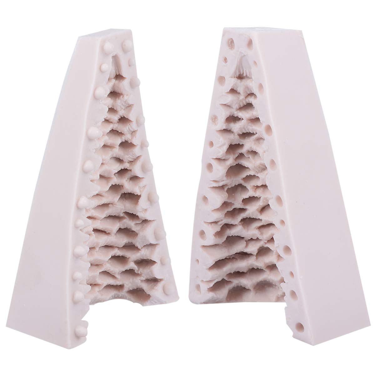 DOITOOL 3D Christmas Tree Silicone Candle Mold - DIY Pine Tree Candle & Soap Molds for Baking, Fondant, Chocolate, Cake Decorations (Size 2) - Perfect for Holiday Crafts, Christmas Decor, and Homemade Gifts