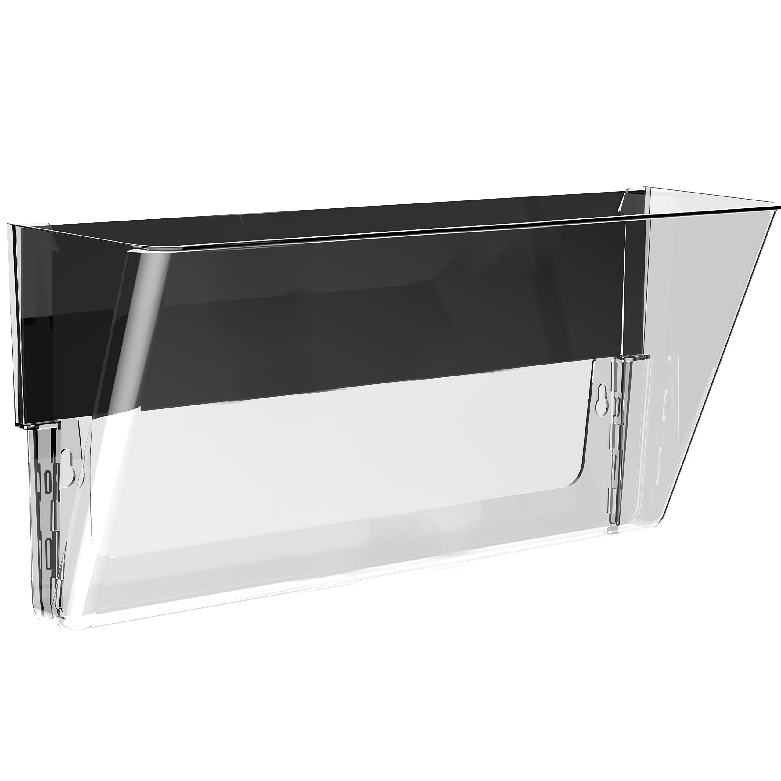 Storex Legal-Size Magnetic Wall Pocket – Heavy-Duty Plastic File Organizer with Strong Magnet Holds 5lbs, Clear 6-Pack (70240U06C) – Perfect for Office, Home, Classroom & Workshop Organization