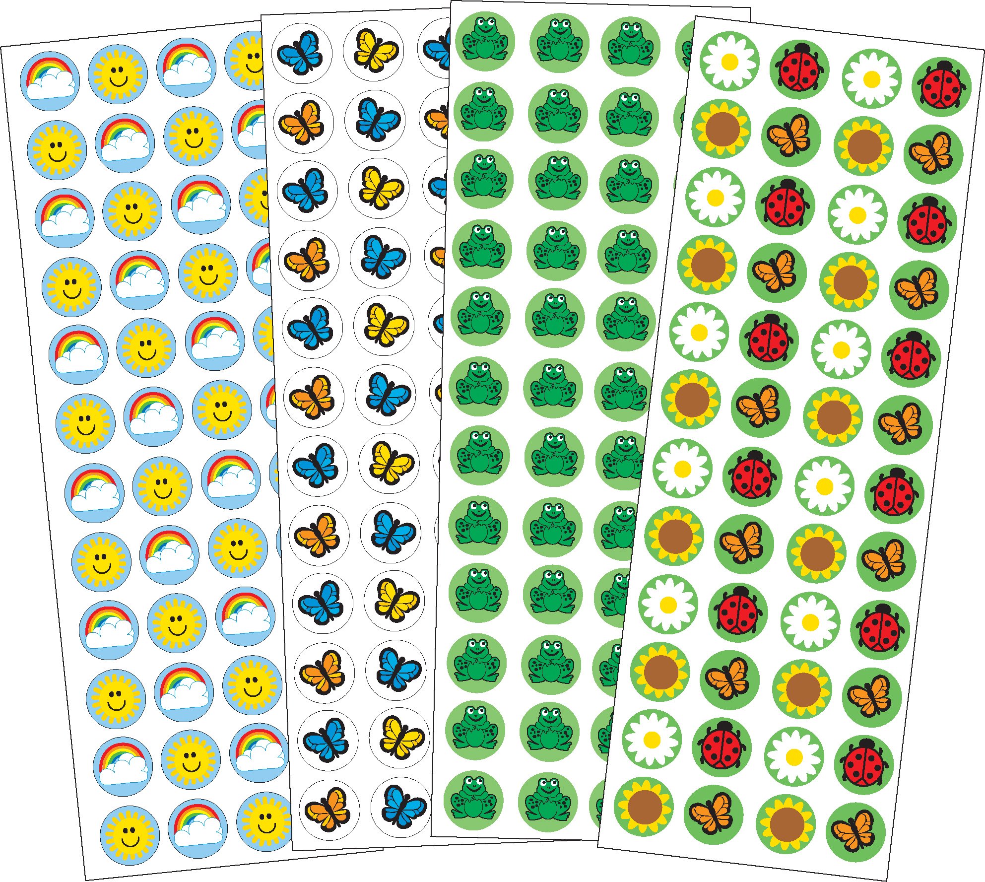 Spring Incentive Sticker Set for Kids - 3/8 Inch Reward Stickers for Behavior Charts, Classroom & Teacher Supplies | Perfect for Positive Reinforcement in Schools, Homeschooling & Parenting