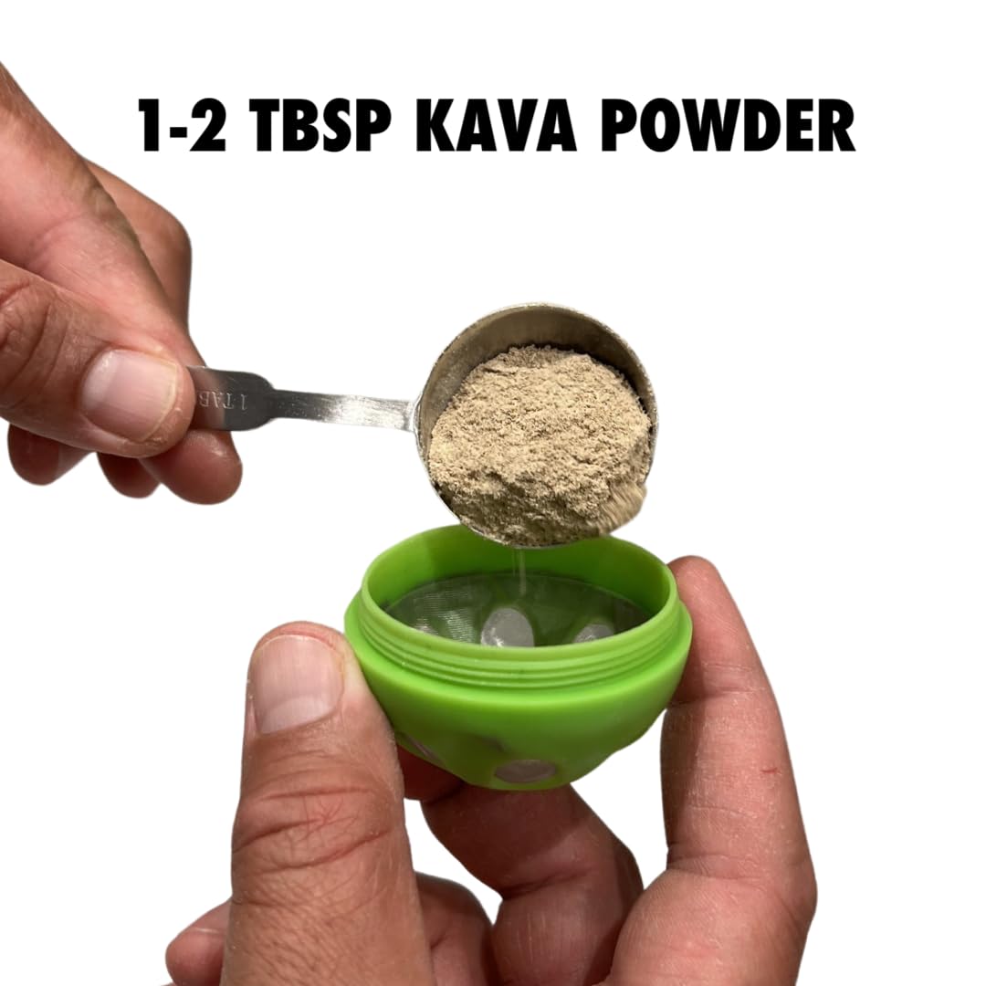 Premium AluBall Kava Maker with 8oz Kava Supreme - Traditional Herbal Drink Mixer for Relaxation & Social Gatherings - Perfect for Home Use, Parties & Stress Relief