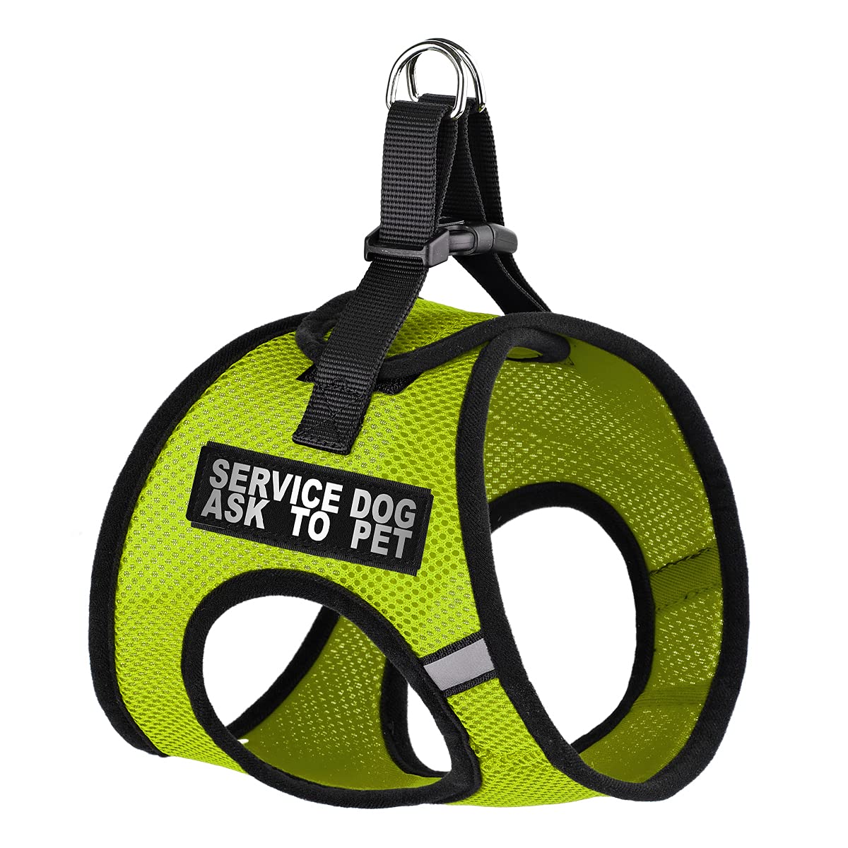 Dogline York Step-in Mesh Dog Harness with Service Dog Patches - No Choke Soft Padded Vest for Small, Medium & Large Dogs - Perfect for Walking, Training & Outdoor Adventures