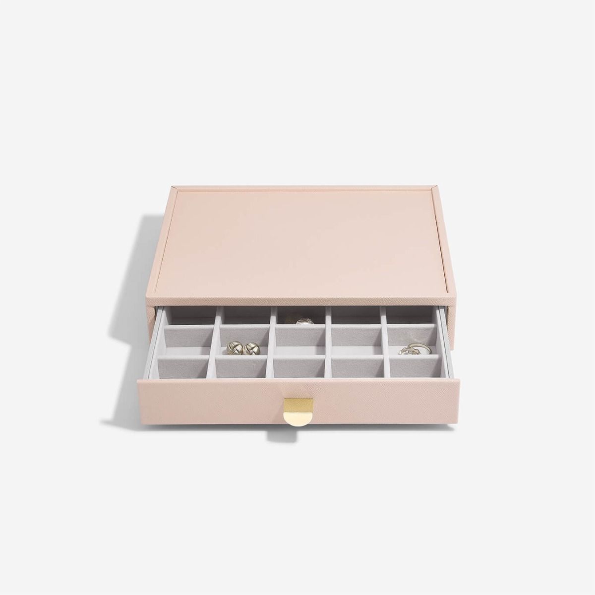 3-Piece Classic Drawer Organizer Set - Blush Pink or Taupe for Bedroom, Bathroom & Office Storage