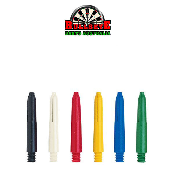Bullseye Darts Colored Nylon Shafts Extra Short 29mm - Premium Dart Accessories for Professional Players & Bar Games