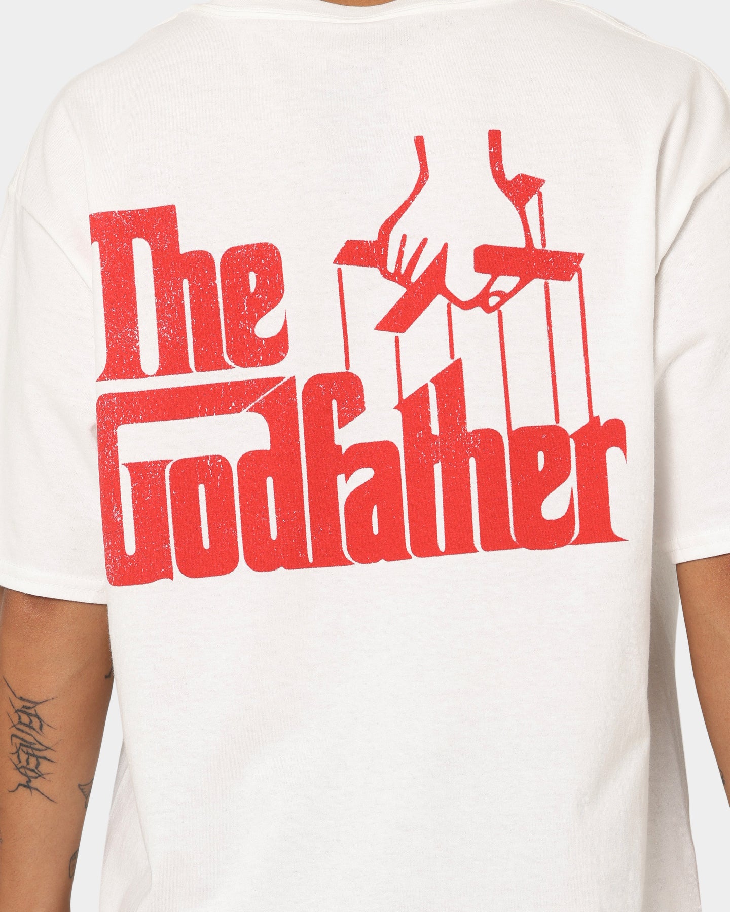 The Godfather Cat T-Shirt - White Cotton Vintage Graphic Tee for Men & Women | Perfect for Casual Wear, Movie Nights & Gifts
