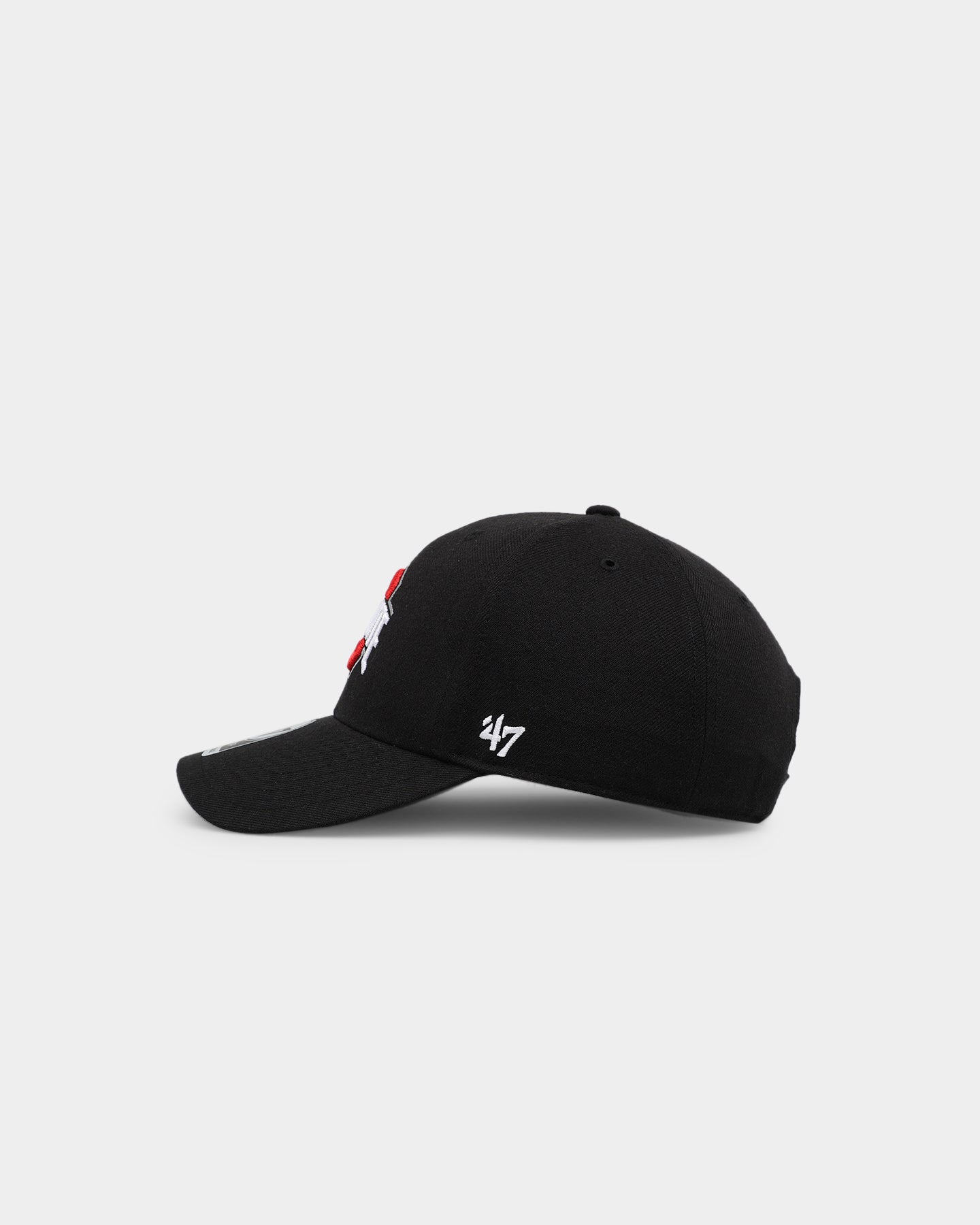 47 Brand Ohio State Buckeyes '47 MVP Adjustable Strapback Hat - Black | NCAA College Football Fan Gear for Men & Women | Perfect for Game Day, Tailgating and Sports Events
