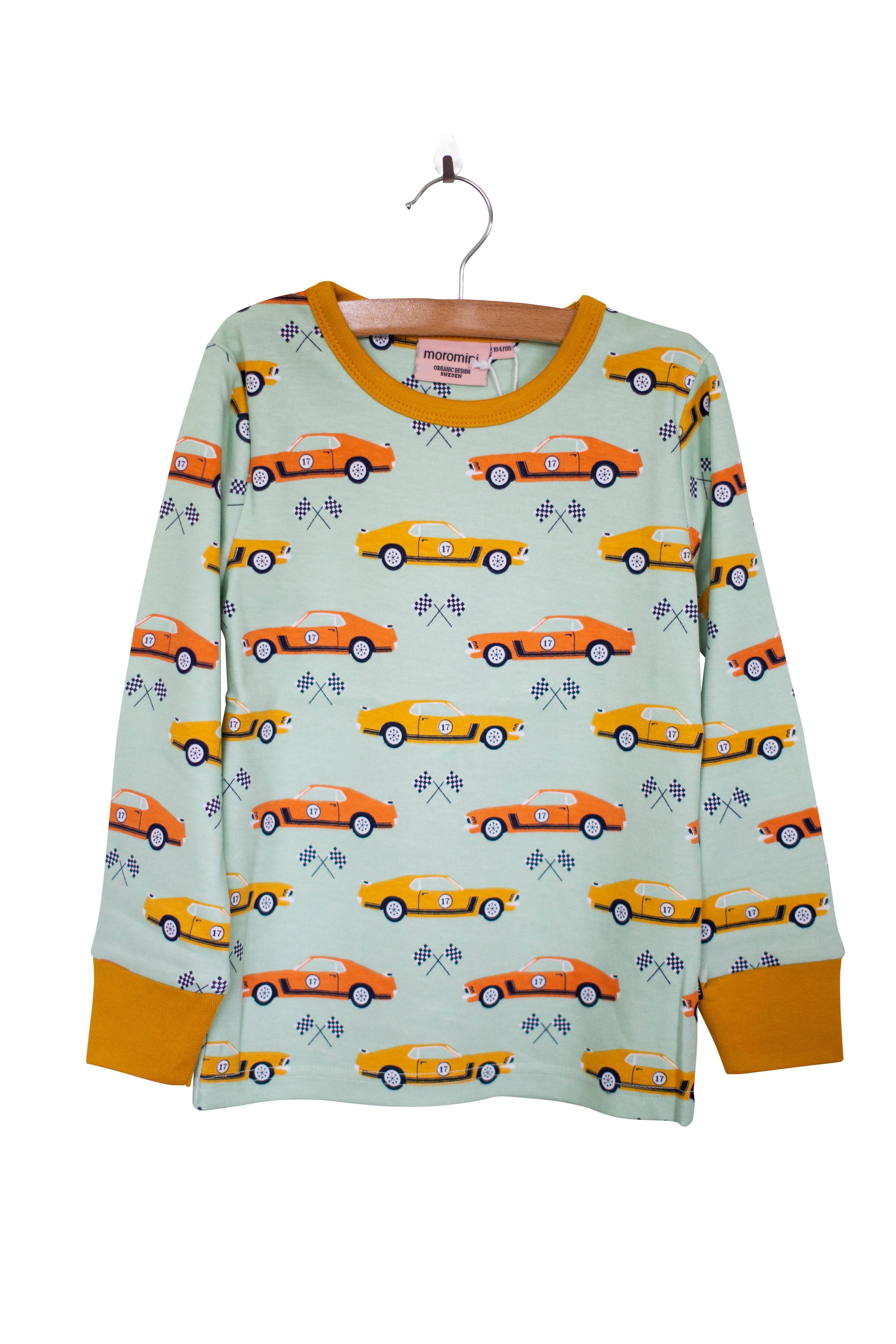 Moromini Race Car Aqua Mustard Shirt - Stylish Men's Graphic Tee for Racing Fans - Perfect for Casual Wear, Car Shows & Gifts