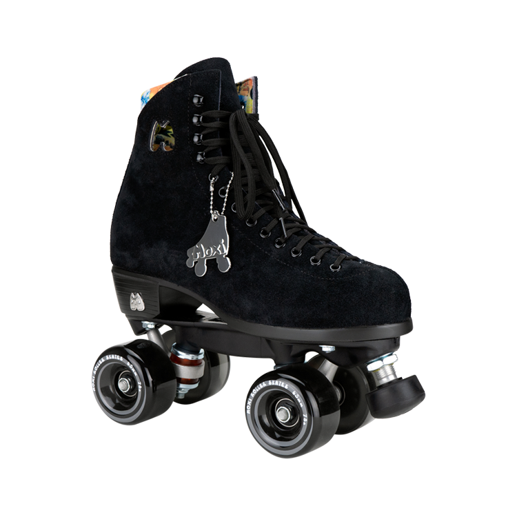 Moxi Lolly Roller Skates - Premium Black Quad Skates for Women & Girls | Outdoor, Indoor, Rink & Park Skating