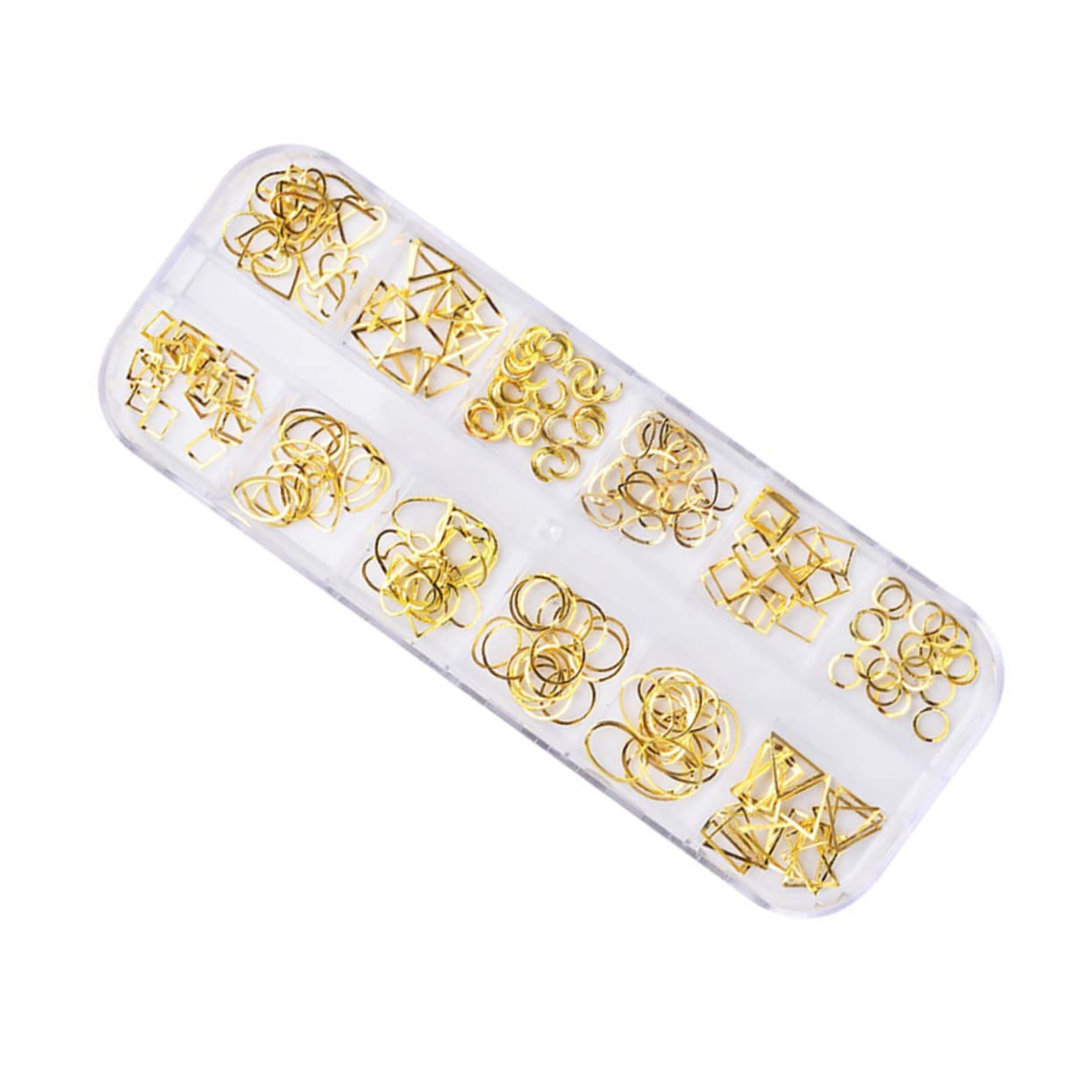 FOMIYES DIY Nail Art Charms - 1 Box Metal Rivets Nail Decorations for Professional Salon & Home Manicure | Perfect for Nail Art Designs, Party Looks & Gift Giving