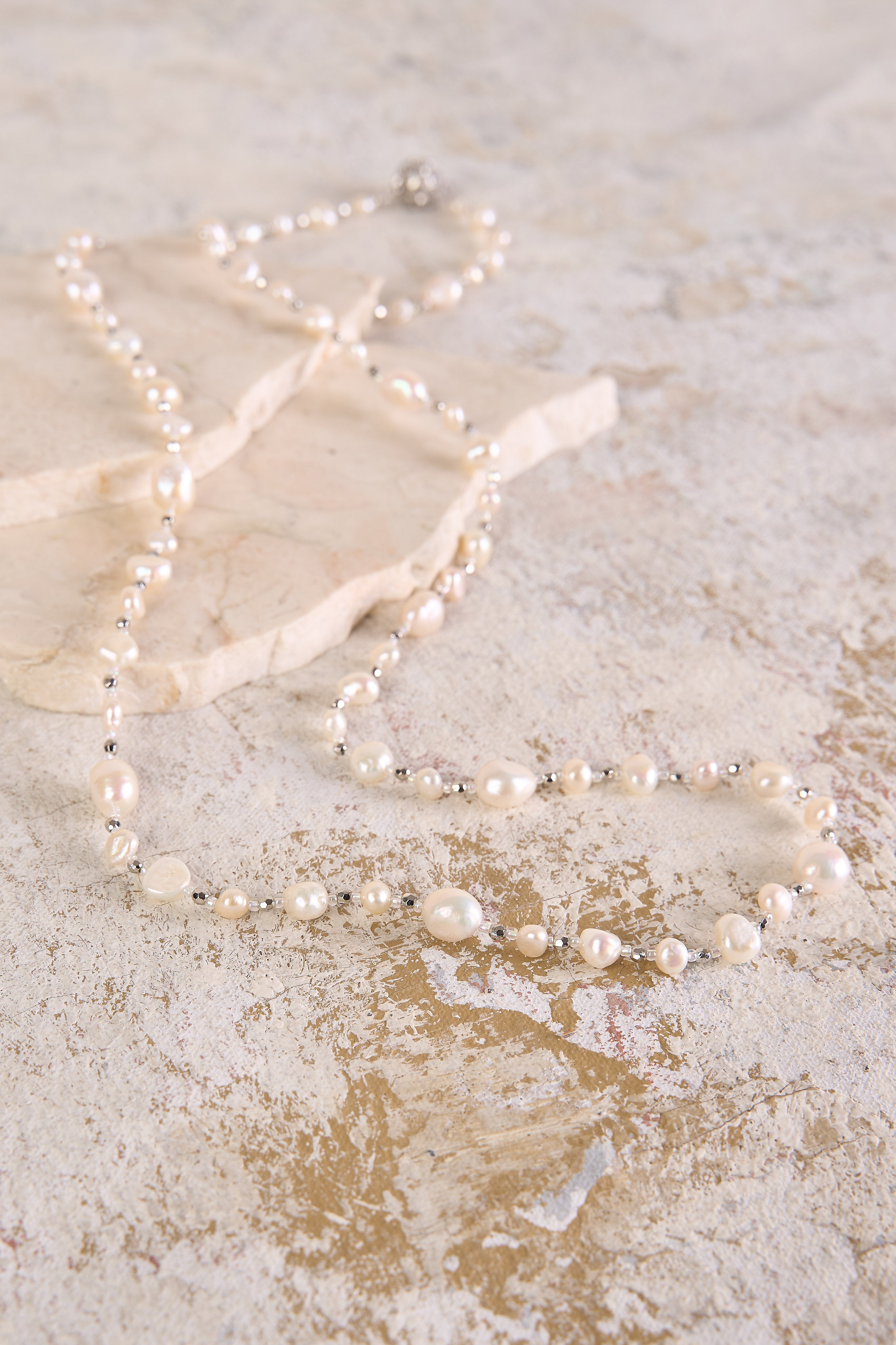 Belle Pearl Necklace for Women - Elegant White Cultured Pearl Jewelry Gift for Bridal, Wedding, Anniversary & Special Occasions