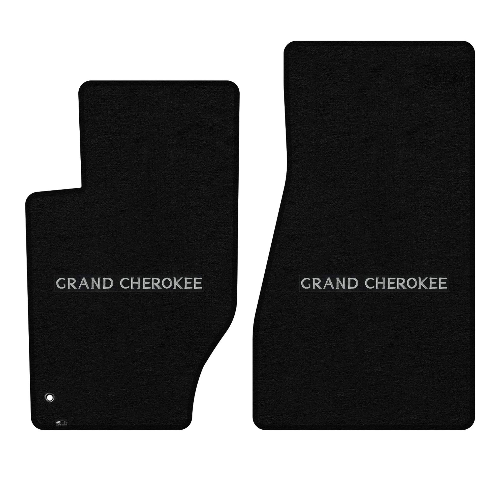 Premium Custom-Fit Carpeted Floor Mats for 2005-2008 Jeep Grand Cherokee - 2-Piece Set (Black) | Luxury Car Floor Liners for Enhanced Comfort & Protection - Perfect for Daily Commutes, Road Trips & Off-Road Adventures