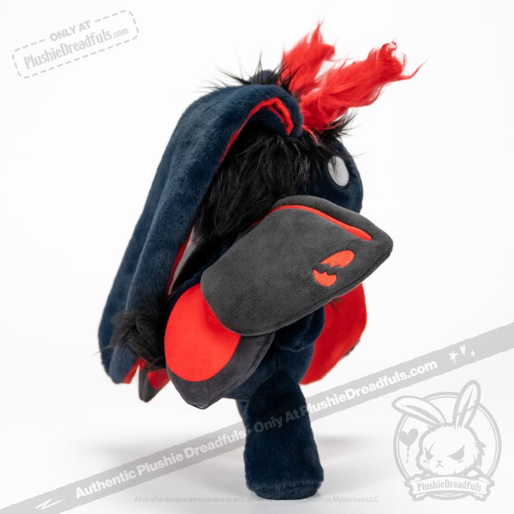 Plushie Dreadfuls Emo Moth Rabbit Stuffed Animal - Soft Cute Plush Toy for Kids, Teens & Collectors | Perfect for Gifts, Bedroom Decor & Emotional Support