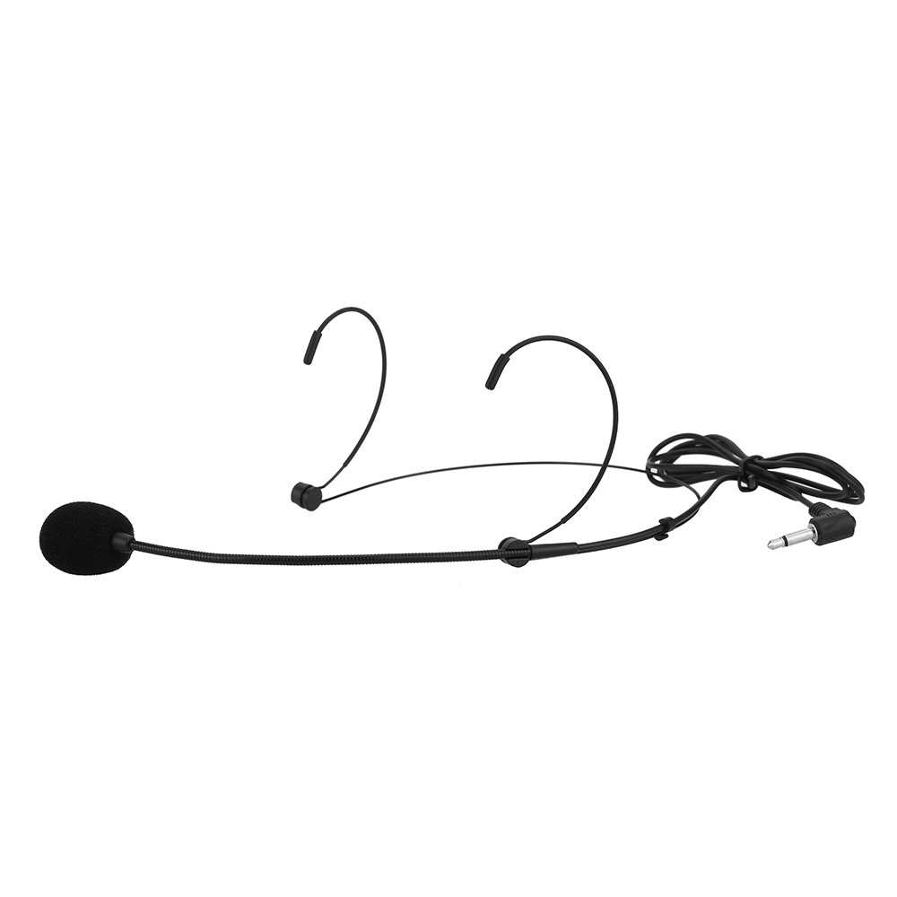 an-do-er Uni-Directional Headset Microphone with Flexible Boom - Wired Ear-Hook Mic for Voice Amplifiers & Loudspeakers - Perfect for Public Speaking, Teaching, Tour Guides & Presentations