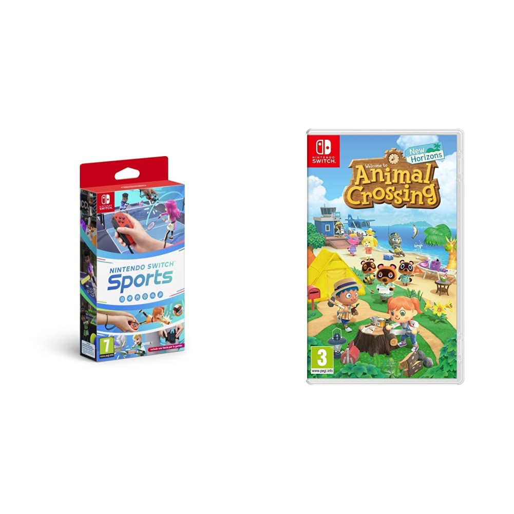 Nintendo Switch Sports & Animal Crossing Bundle - Best Video Games for Family Fun & Relaxing Gameplay - Perfect for Parties, Gifts & Indoor Entertainment
