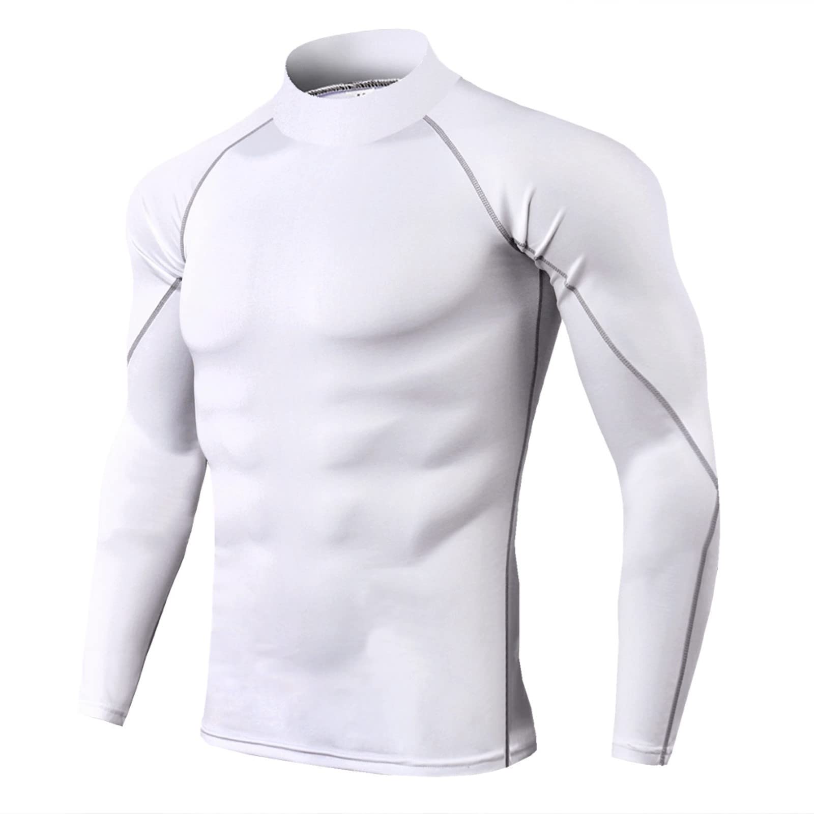 Men's Fitted Sports Undershirt - Winter Workout T-Shirt & Oversized Sweatshirt for Fitness & Gym | Athletic Performance Top for Running, Training & Casual Wear