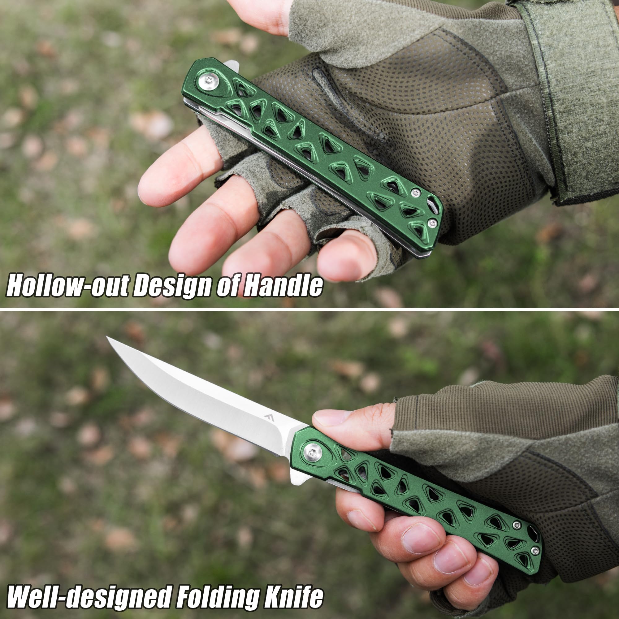 FLISSA Folding Pocket Knife 4.5