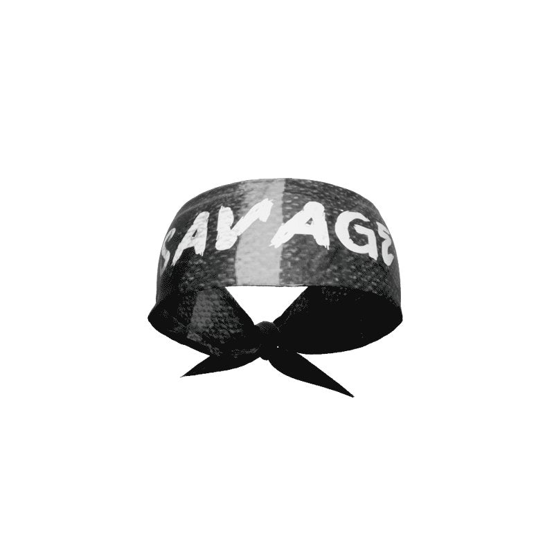 Savage Tie Headband for Women & Men - Stylish Adjustable Hair Accessory for Workouts, Yoga, Sports & Fashion | Soft & Comfortable Head Wrap