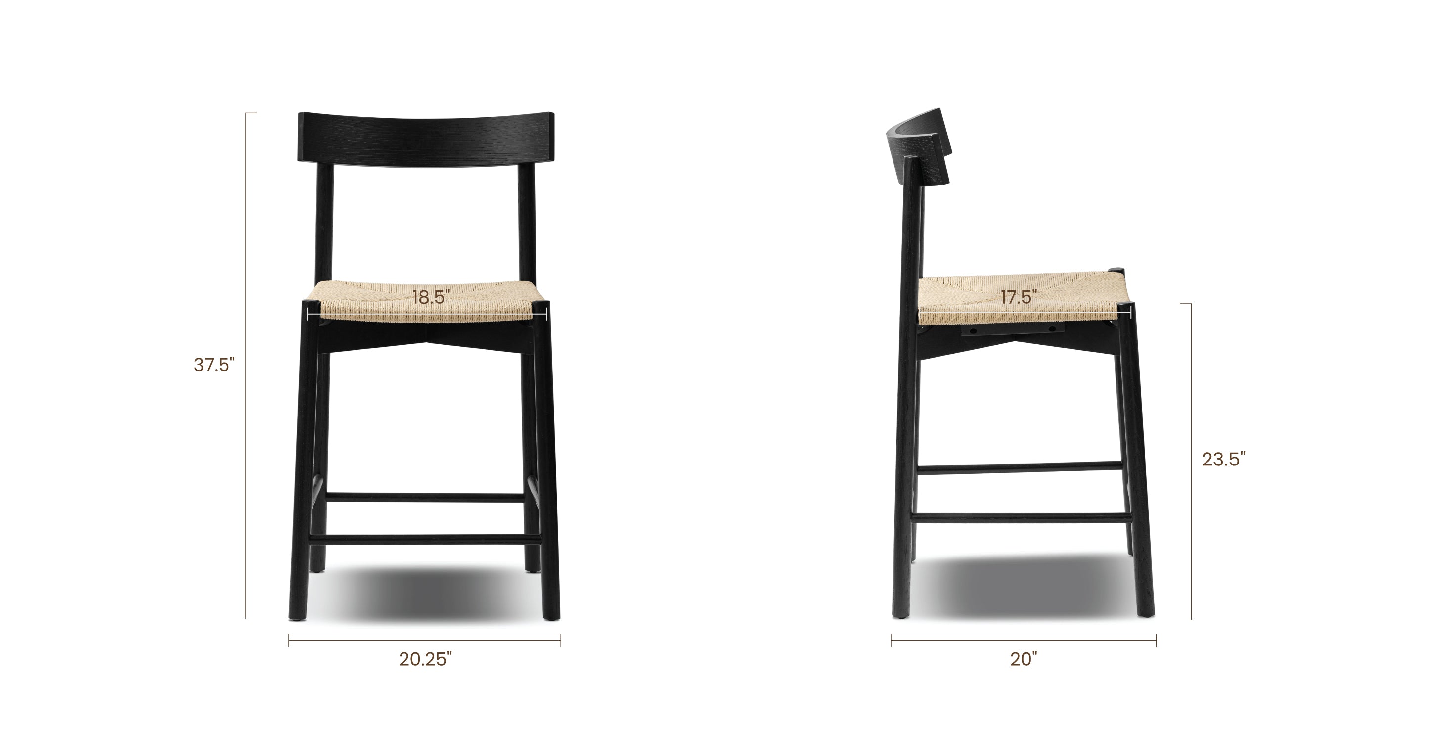 Premium Hamm Counter Stool - Adjustable Height Bar Stool for Kitchen Island, Breakfast Nook & Home Decor | Comfortable Modern Seating for Dining & Entertaining