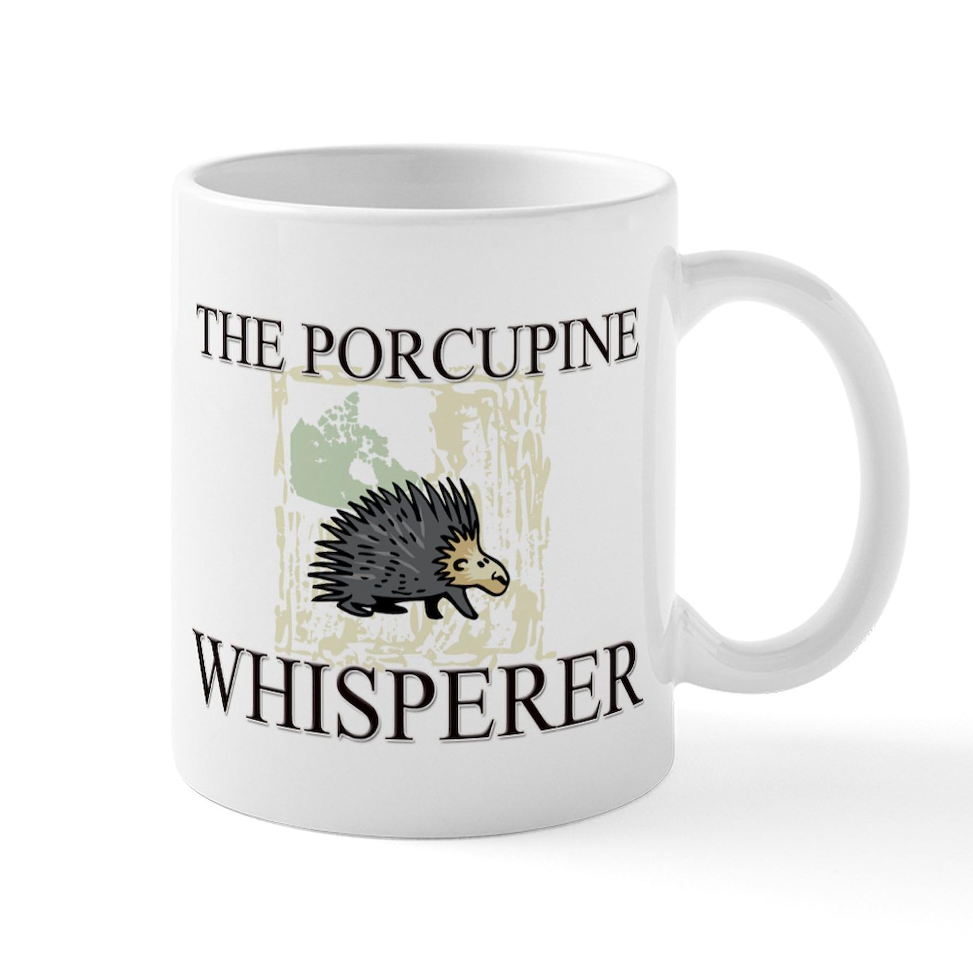 The Porcupine Whisperer 11 oz Ceramic Coffee Mug (325ml) - Funny Novelty Gift for Animal Lovers, Perfect for Office, Home & Camping Use